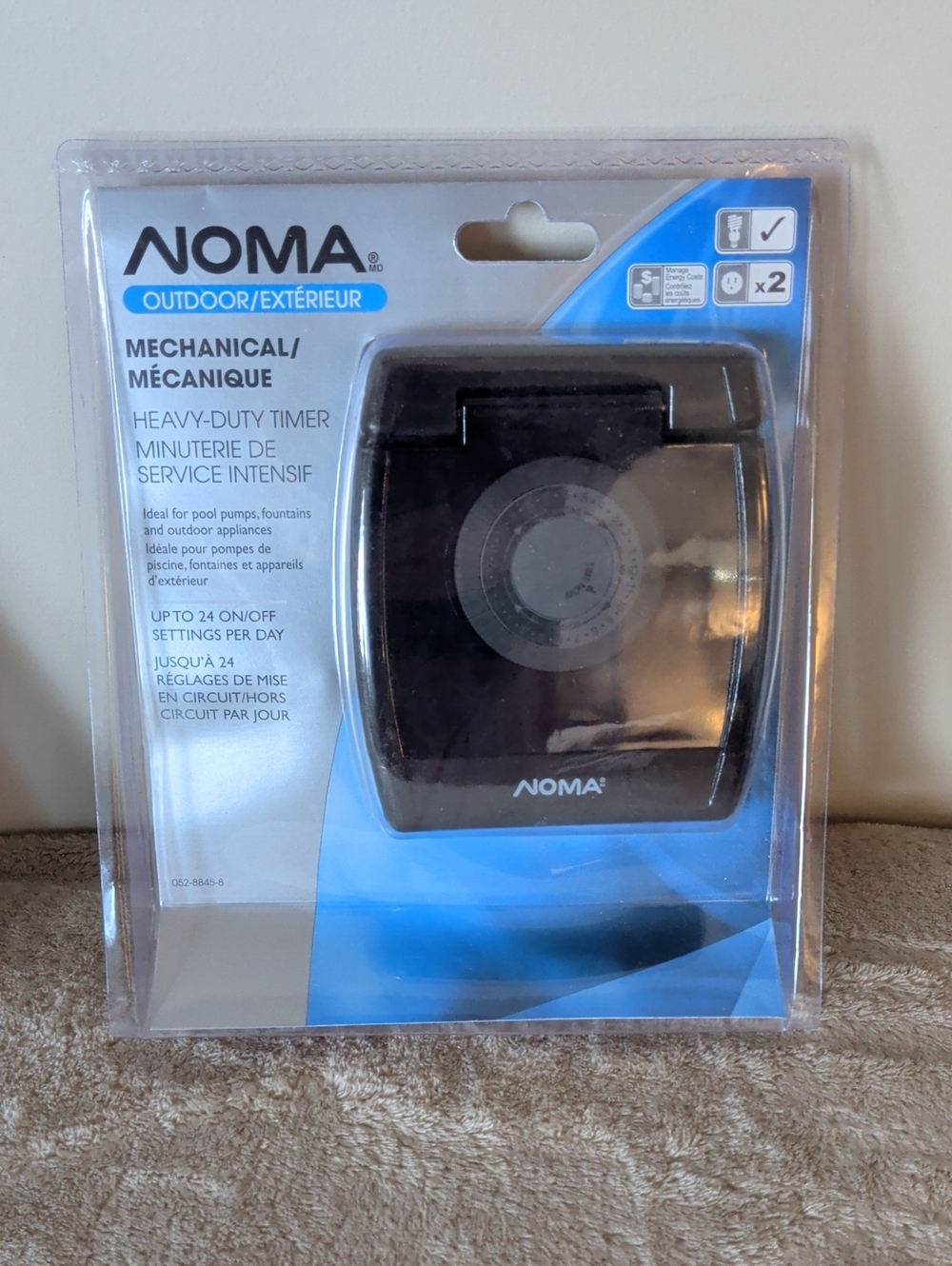 NOMA Outdoor Mechanical Heavy-Duty Timer - Black & Blue